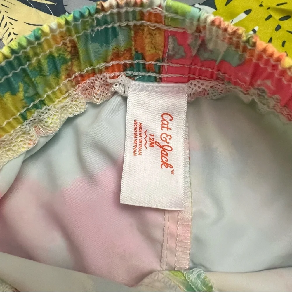 Kids Swim Trunks - Multicolor Tropical, Stripes & Tie-Dye Styles
